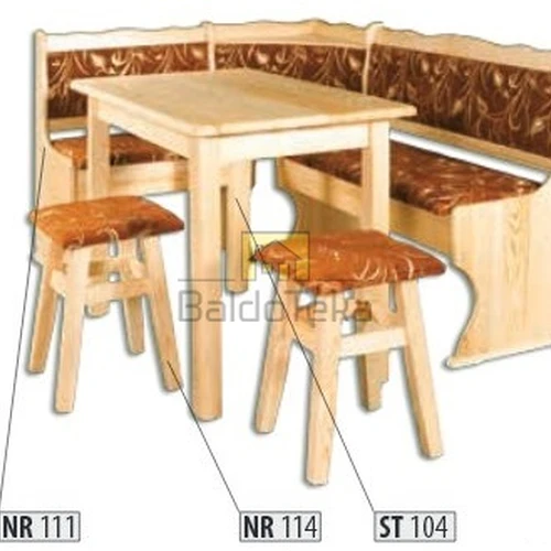 Pušinė spinta su patogia daiktadėže