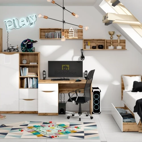 Spinta su apšvietimu – ąžuolas wotan ir balta blizgi