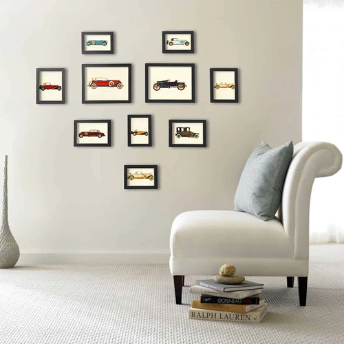 Įvairių dydžių nuotraukų rėmeliai sienų dekorui