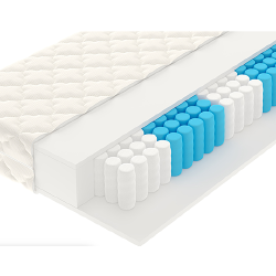 Vidutinio kietumo čiužinys H3 su vakuumine pakuote ir 256 spyruoklėmis kv.m.