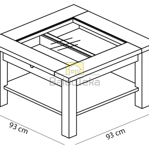 Šiuolaikiška balta matinė spinta 93x93x54 cm