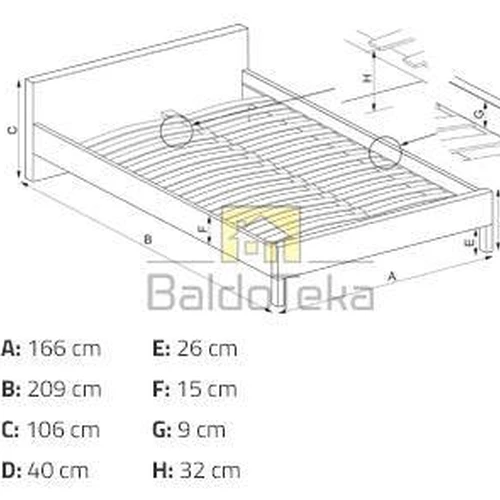 Kaučiuko medžio lovos rėmas su gobelenu