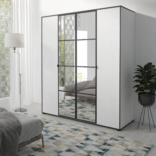 Moderni spinta su veidrodžiu – 180/206/65 cm, LMDP