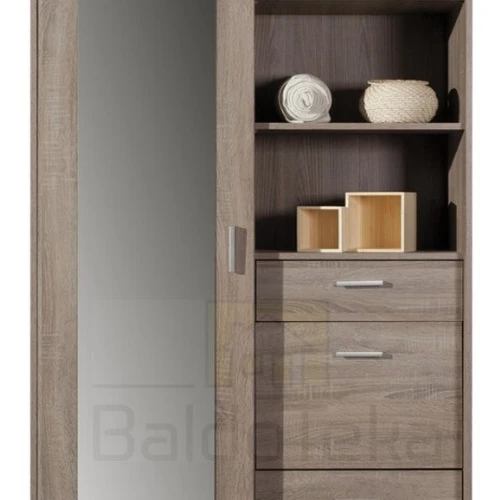 Plati 110 cm spinta su šviesaus ąžuolo sonoma apdaila