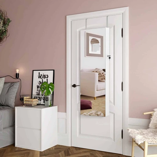 Veidrodinė spintelė su 5 lentynomis ir 2 stalčiais