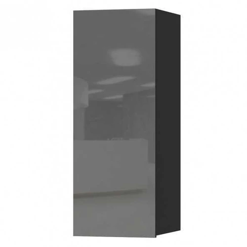 Pakabinama spintelė HELIO HE08 juoda / pilkas stiklas