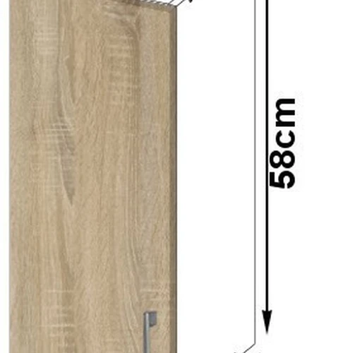 Funkcionalus LIMA rinkinio spintelės dizainas – balta ir sonomos ąžuolo spalvos