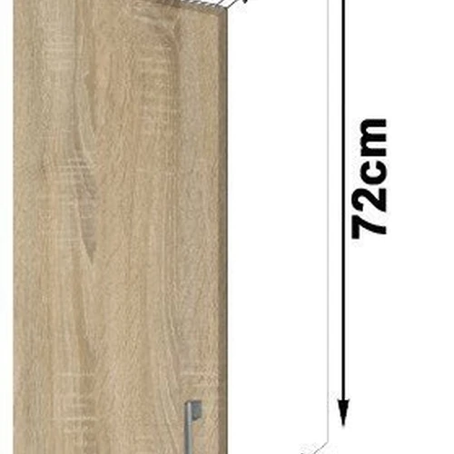 Patvari pakabinama spintelė su dviem lentynomis