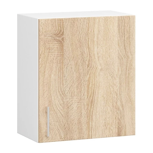 Pakabinama virtuvinė spintelė NORE Lima W50, baltos/ąžuolo spalvos