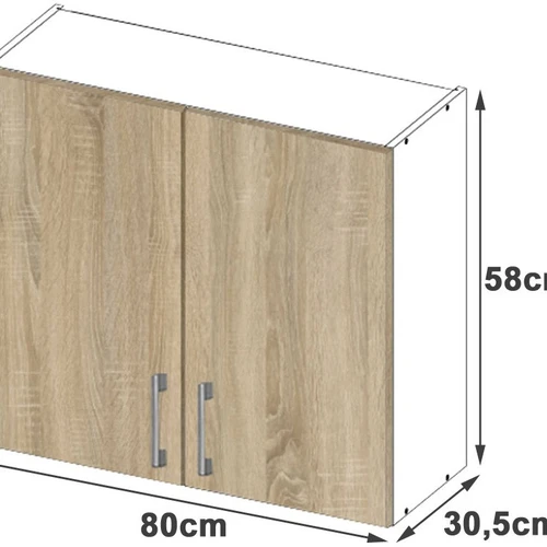 Laminuota spintelė su dviem lentynomis – puikus organizavimo sprendimas
