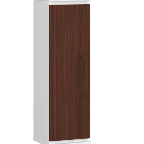 Pakabinama vitrina-spintelė NORE CLP H30, balta/tamsiai ruda