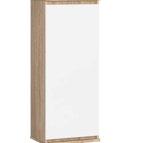 Pakabinama vitrina-spintelė NORE CLP H40, ąžuolo/baltos spalvos