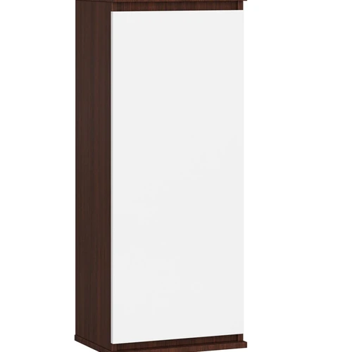 Pakabinama vitrina-spintelė NORE CLP H40, tamsiai ruda/balta