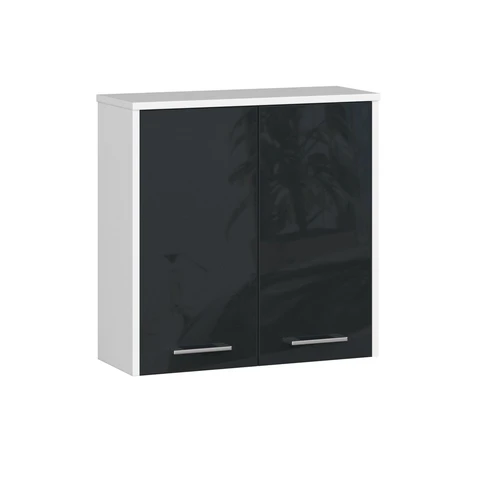 Pakabinama vonios spintelė NORE Fin K60, balta/tamsiai pilka