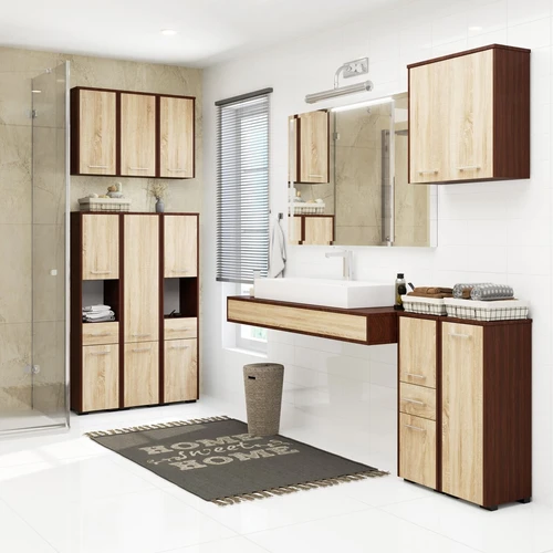 Universalus baldų sprendimas su reguliuojamomis pakabomis