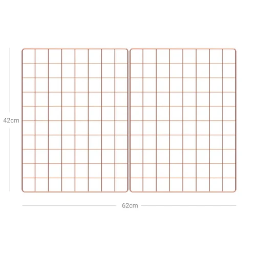 Rožinio aukso geležinė lentyna su kanapių virvele