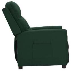 Pakeliamas atlošiamas krėslas, tamsiai žalia, audinys - Foteliai
