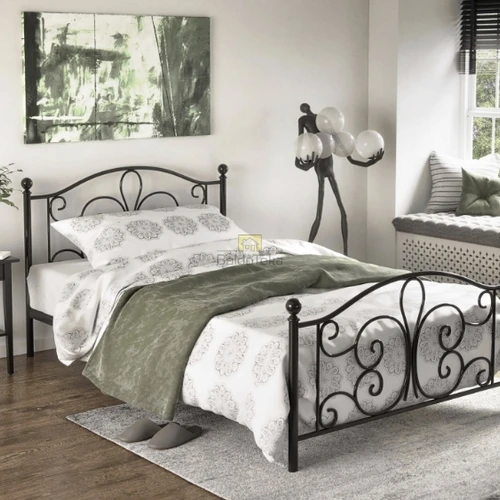 Tvirtas lovos rėmas su grotelėmis 94x209x93 cm