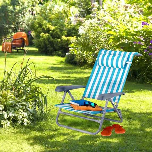 Paplūdimio gultas Relaxdays 10035904.0, 8 padėtys, 59 × 78 × 85 cm - Gultai