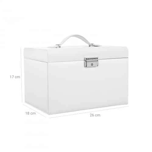 Apsaugokite papuošalus nuo įbrėžimų su SONGMICS dėžele