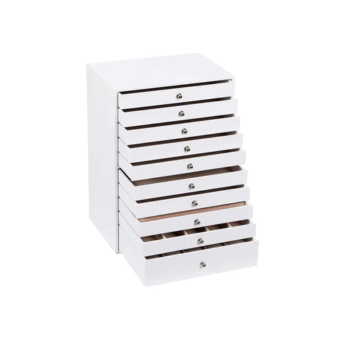 Papuošalų dėžutė JBC10W, baltos spalvos