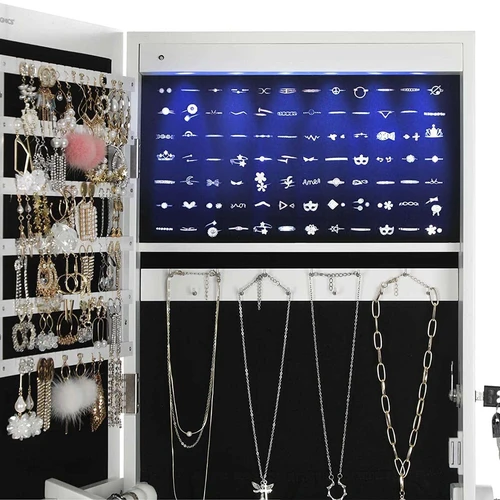 Saugi ir stilinga papuošalų spintelė su raktu