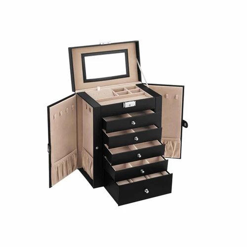 Tvarkingas papuošalų organizatorius su blizgančiais detalėmis