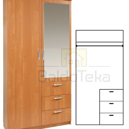 PARIS 100/60 mblc spinta + veidrodis