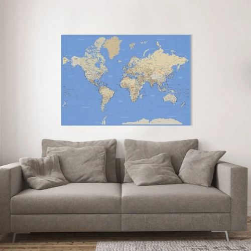 Ilgaamžiai žemėlapiai su ryškiomis spalvomis