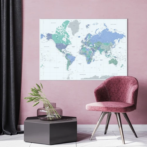 Ilgaamžiai žemėlapiai su ryškiomis spalvomis