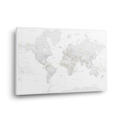 Pasaulio žemėlapis Nr.5 Baltas perlas