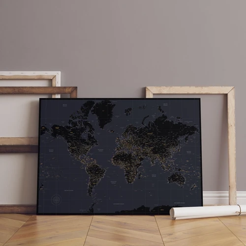 Ryškūs žemėlapiai su apsauginiu laku