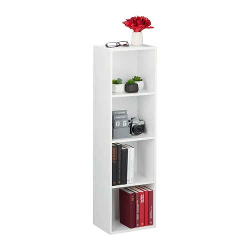 Pastatoma knygų lentyna Relaxdays 10029593.0, 4 skyriai, 30 × 106 × 23 cm