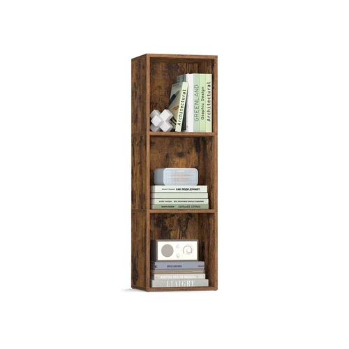 Pastatoma knygų lentyna VASAGLE Custos, 3 pakopos, Ruda, 24 × 94,8 × 30 cm
