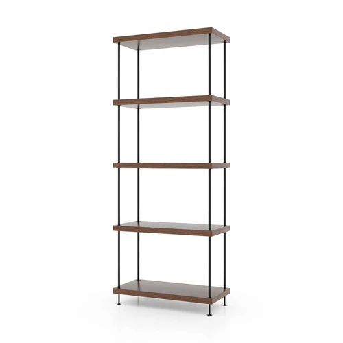 Pastatoma lentyna 60x29,5x147cm., rudos/juodos spalvos