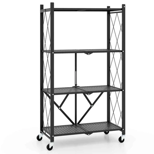 Pastatoma lentyna 71x34x126cm., juodos spalvos