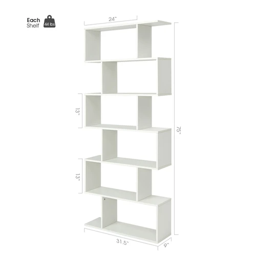 Pastatoma lentyna 80x23x191cm., baltos spalvos