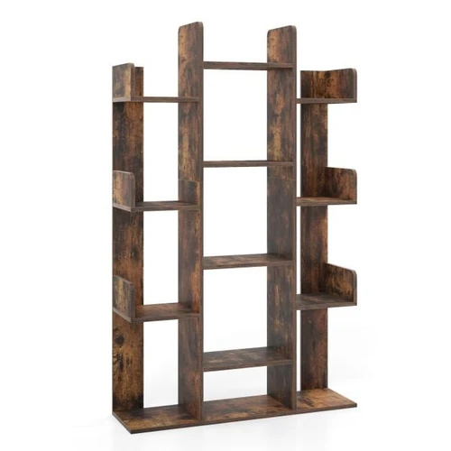 Pastatoma lentyna 86x24,5x141cm., rudos spalvos