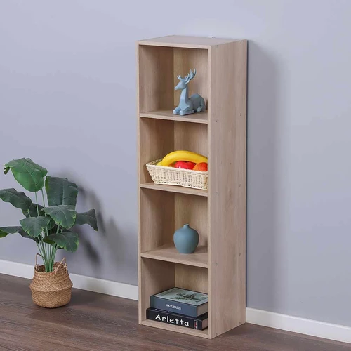 Pastatoma lentyna Relaxdays, 4 skyriai, 32 × 106 × 24 cm - Lentynos