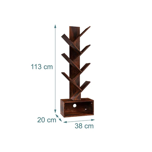 Pastatoma lentyna Relaxdays, 6 lentynos, 113 × 38 × 20 cm - Lentynos