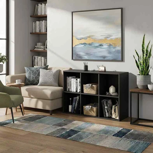 Pastatoma lentyna Relaxdays, 6 skyriai, 61 × 91 × 30 cm - Lentynos