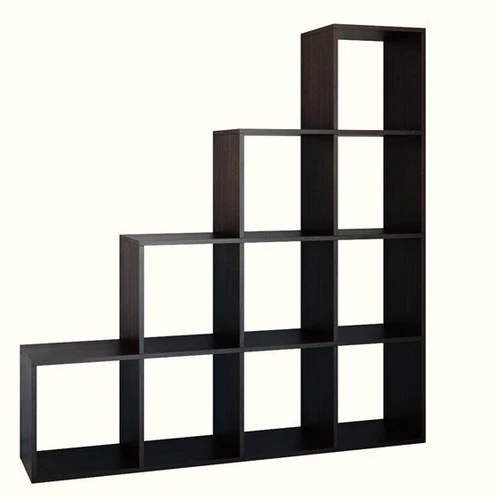 Tamsiai ruda laiptuota lentyna su 10 pakopų