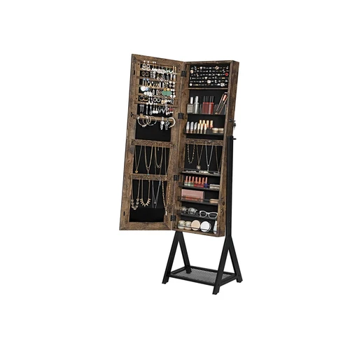 Praktiška spintelė su tinklelio lentyna ir papildomais skyreliais