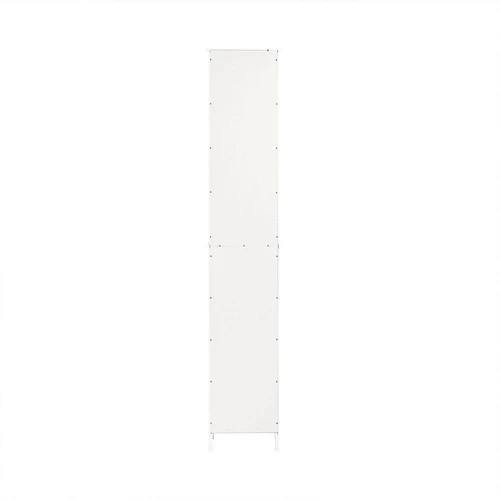 Pastatoma vonios spintelė 32x30x170cm., baltos/sidabrinės spalvos - Vonios spintelės