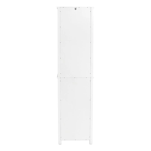 Pastatoma vonios spintelė 45x35x171cm., baltos spalvos - Vonios spintelės