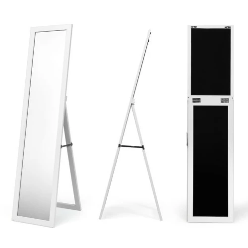 Pastatomas veidrodis 37x50x155cm., baltos spalvos