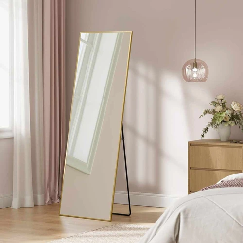 Pastatomas veidrodis SONGMICS, Auksinis, 160 × 50 cm - Veidrodžiai