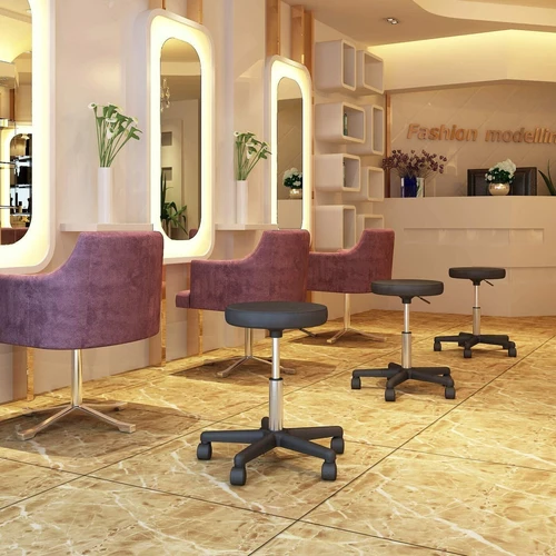 Ergonomiška baro kėdė su lengvai valoma sėdyne ir reguliuojamu aukščiu