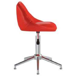Pasukama valgomojo kėdė, raudona, dirbtinė oda - Kėdės