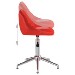 Pasukama valgomojo kėdė, raudona, dirbtinė oda - Kėdės